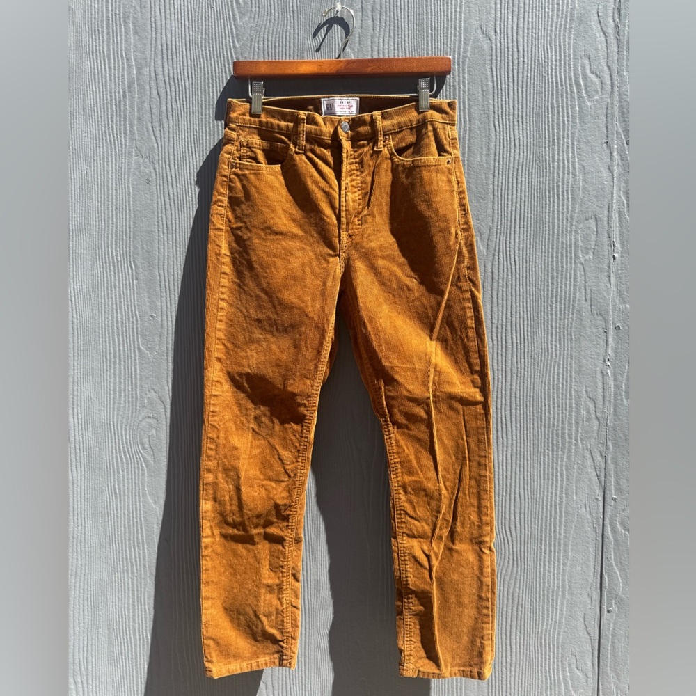 Gap Vintage Slim High Rise Corduroy Pants in Brown Size 28